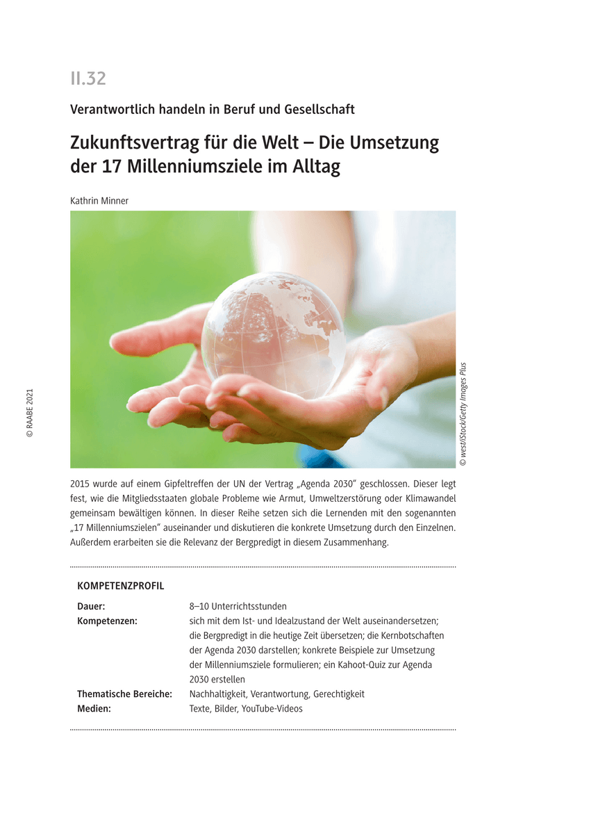 Zukunftsvertrag für die Welt