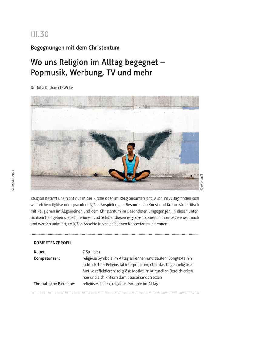 Wo uns Religion im Alltag begegnet