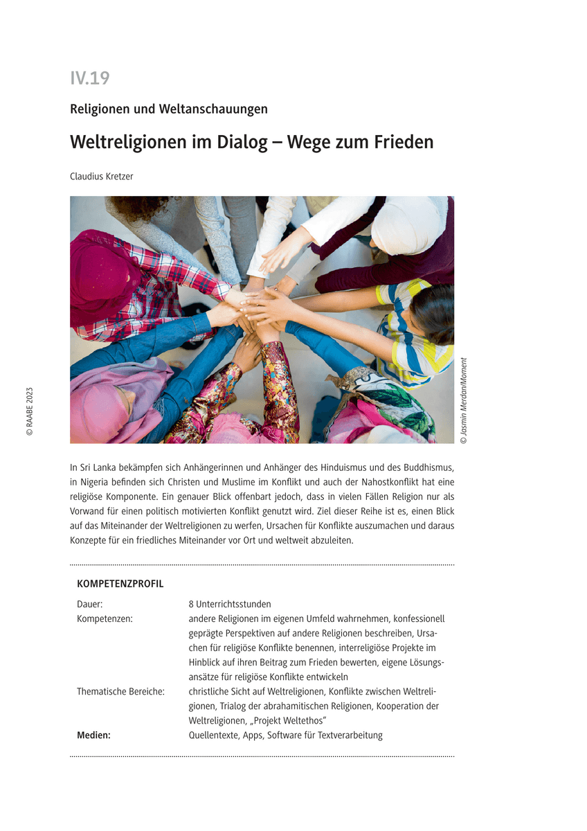 Weltreligionen im Dialog