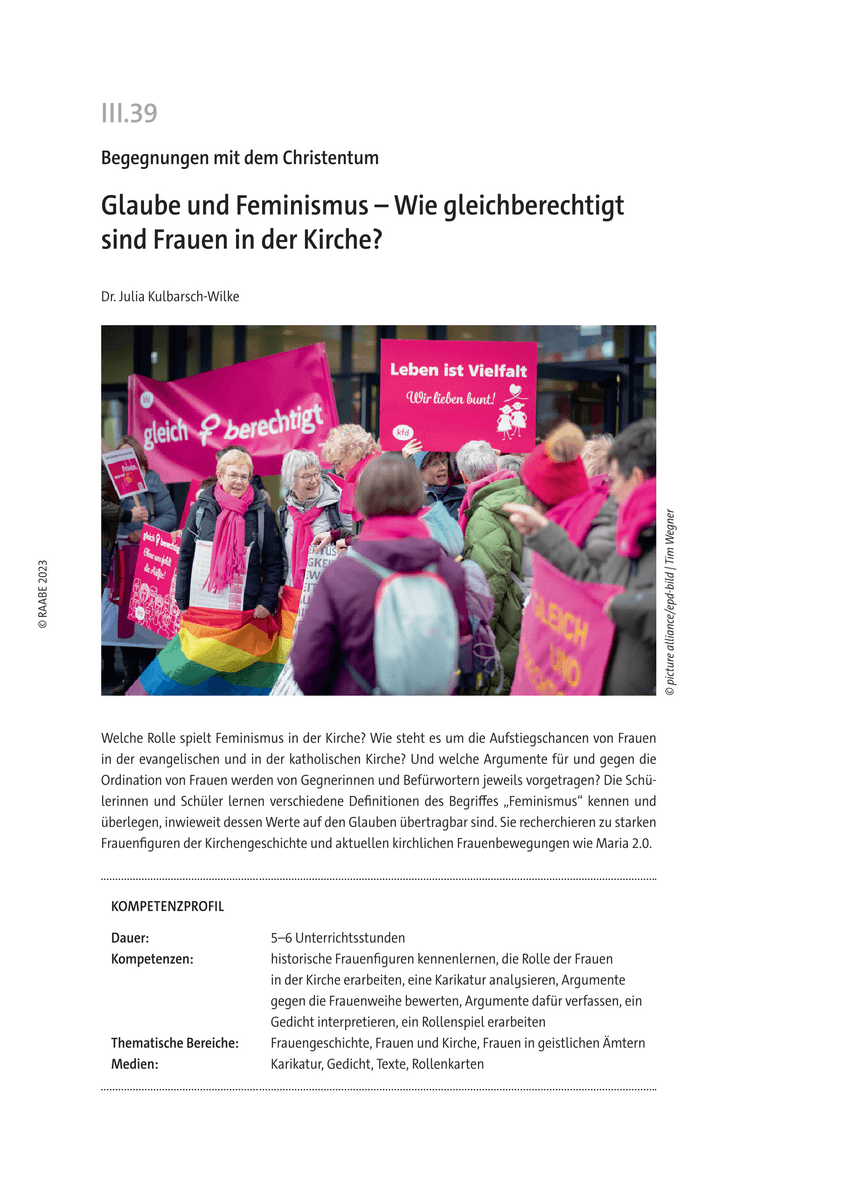 Glaube und Feminismus