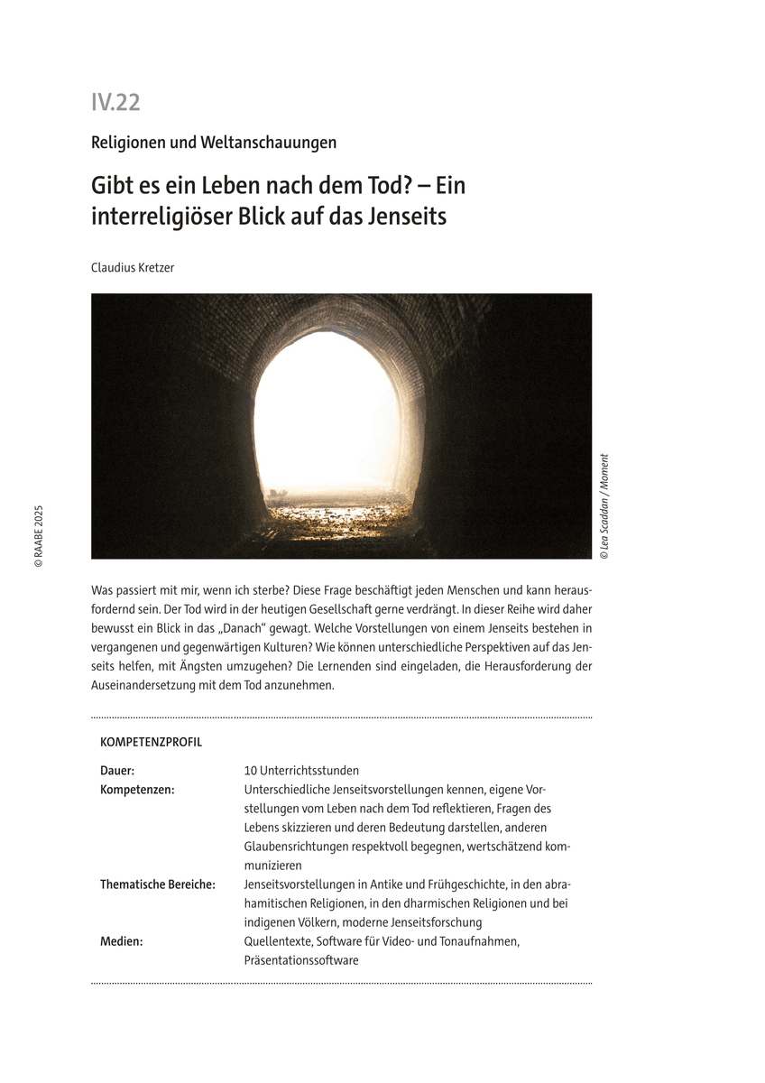 Gibt es ein Leben nach dem Tod?