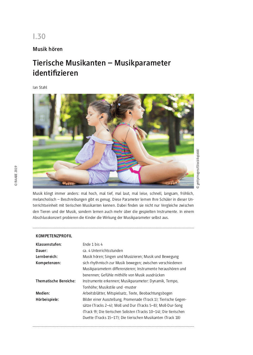 Musikparameter identifizieren
