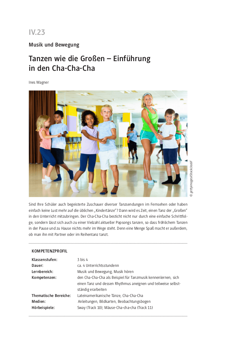 Einführung in den Cha-Cha-Cha