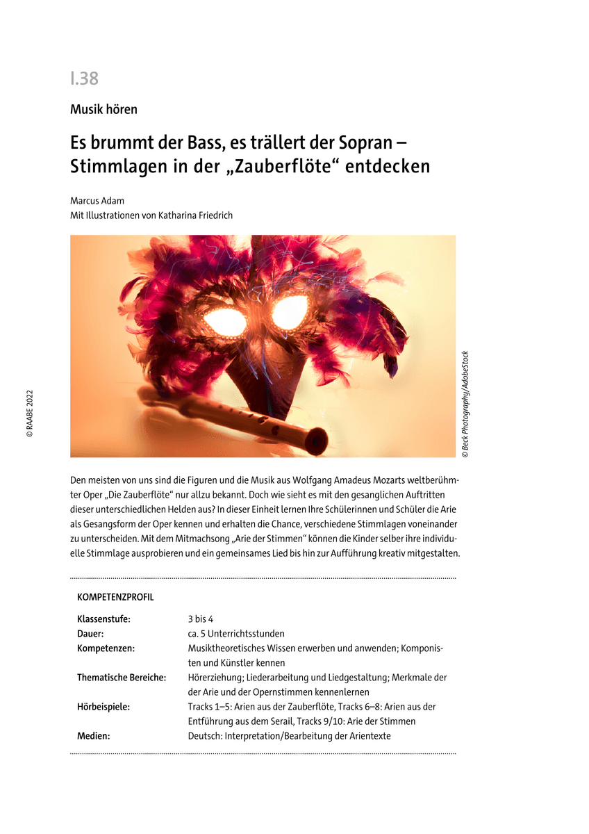 Es brummt der Bass, es trällert der Sopran