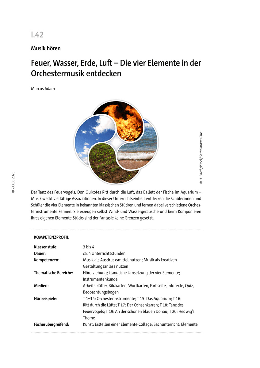 Die vier Elemente in der Orchestermusik entdecken