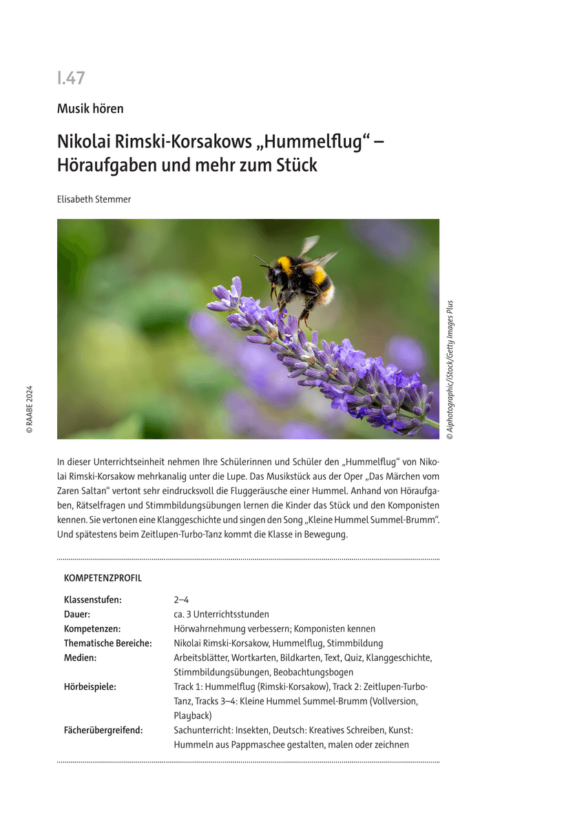 Nikolai Rimski-Korsakows „Hummelflug“