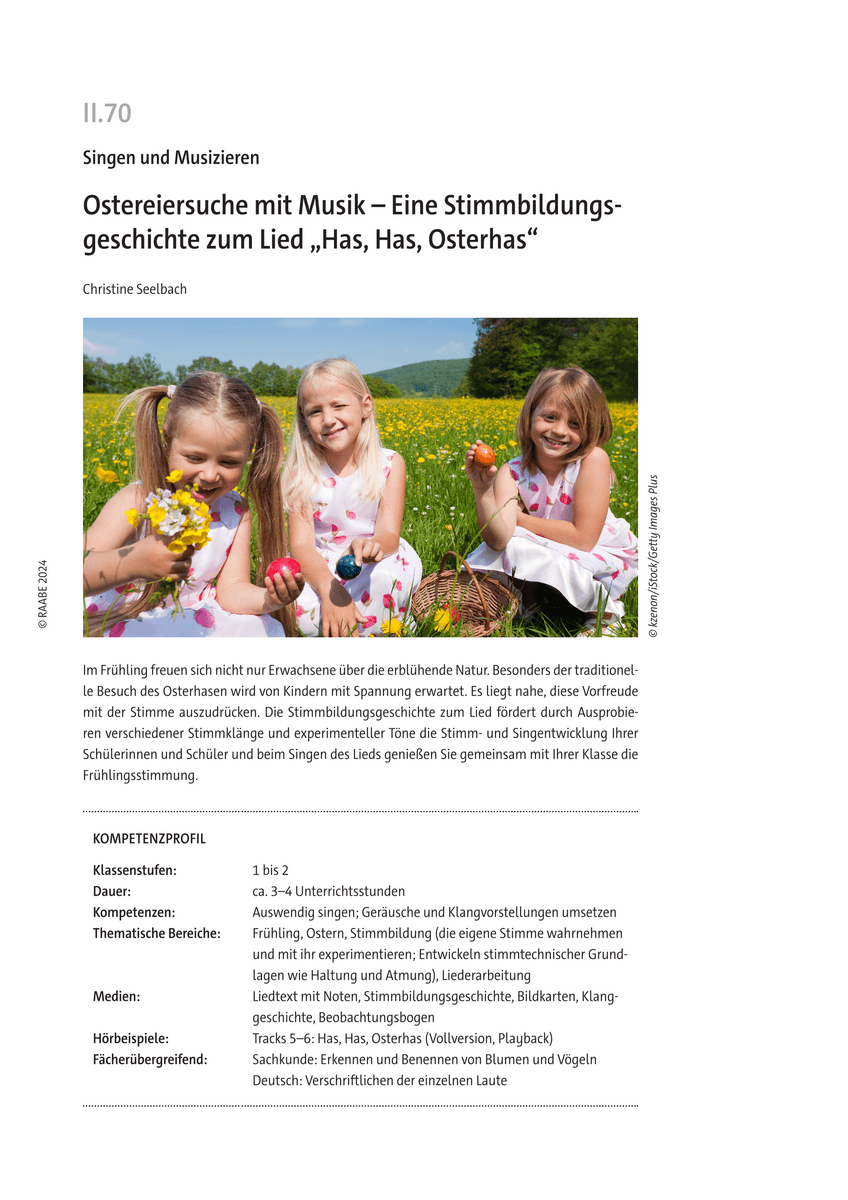 Ostereiersuche mit Musik