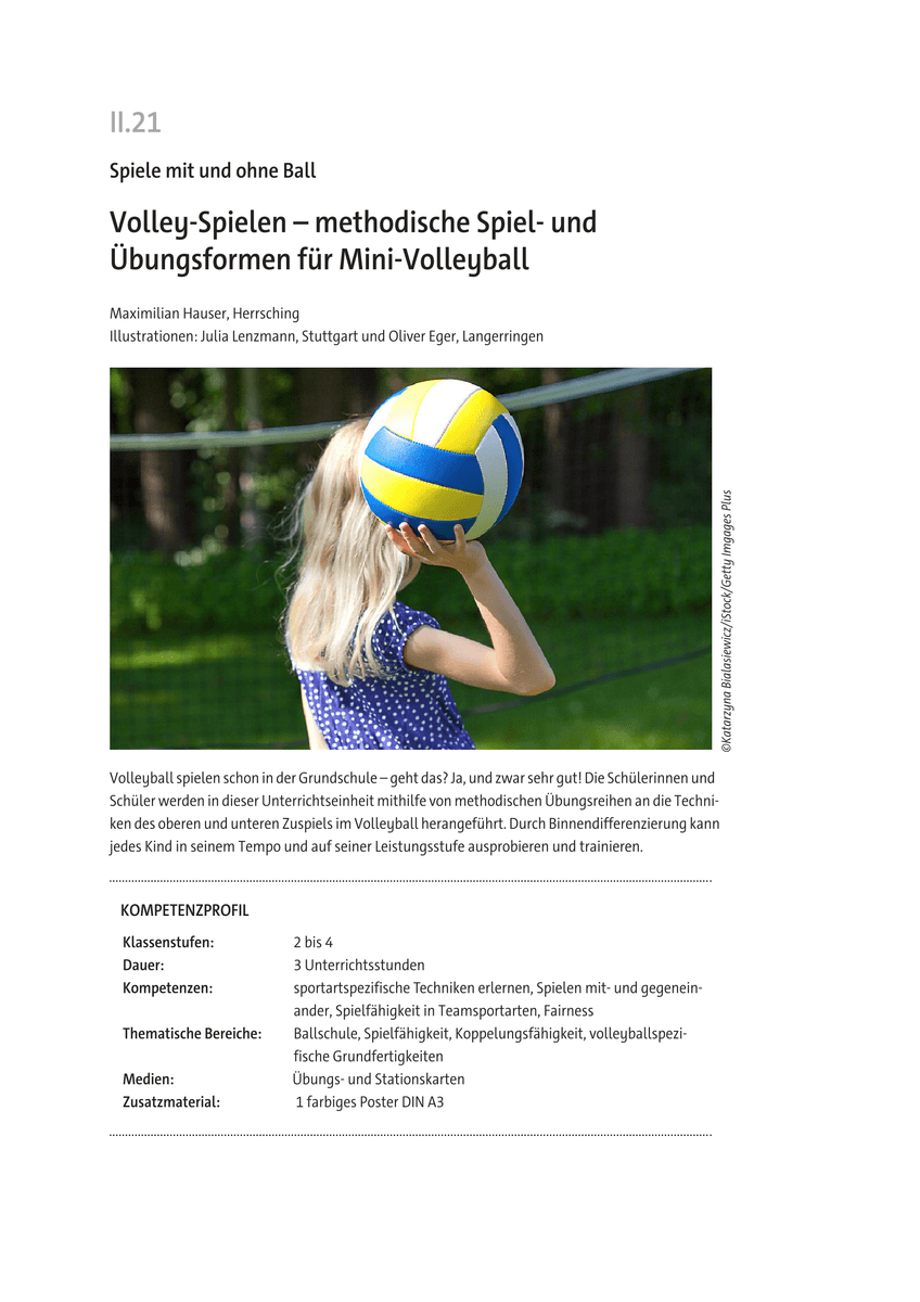 Volley-Spielen