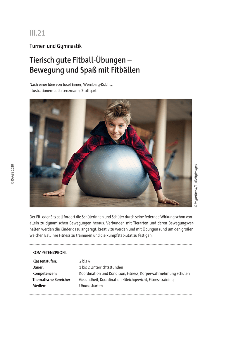 Tierisch gute Fitball-Übungen