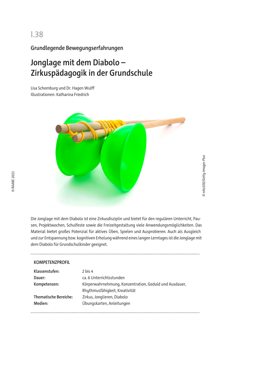 Jonglage mit dem Diabolo