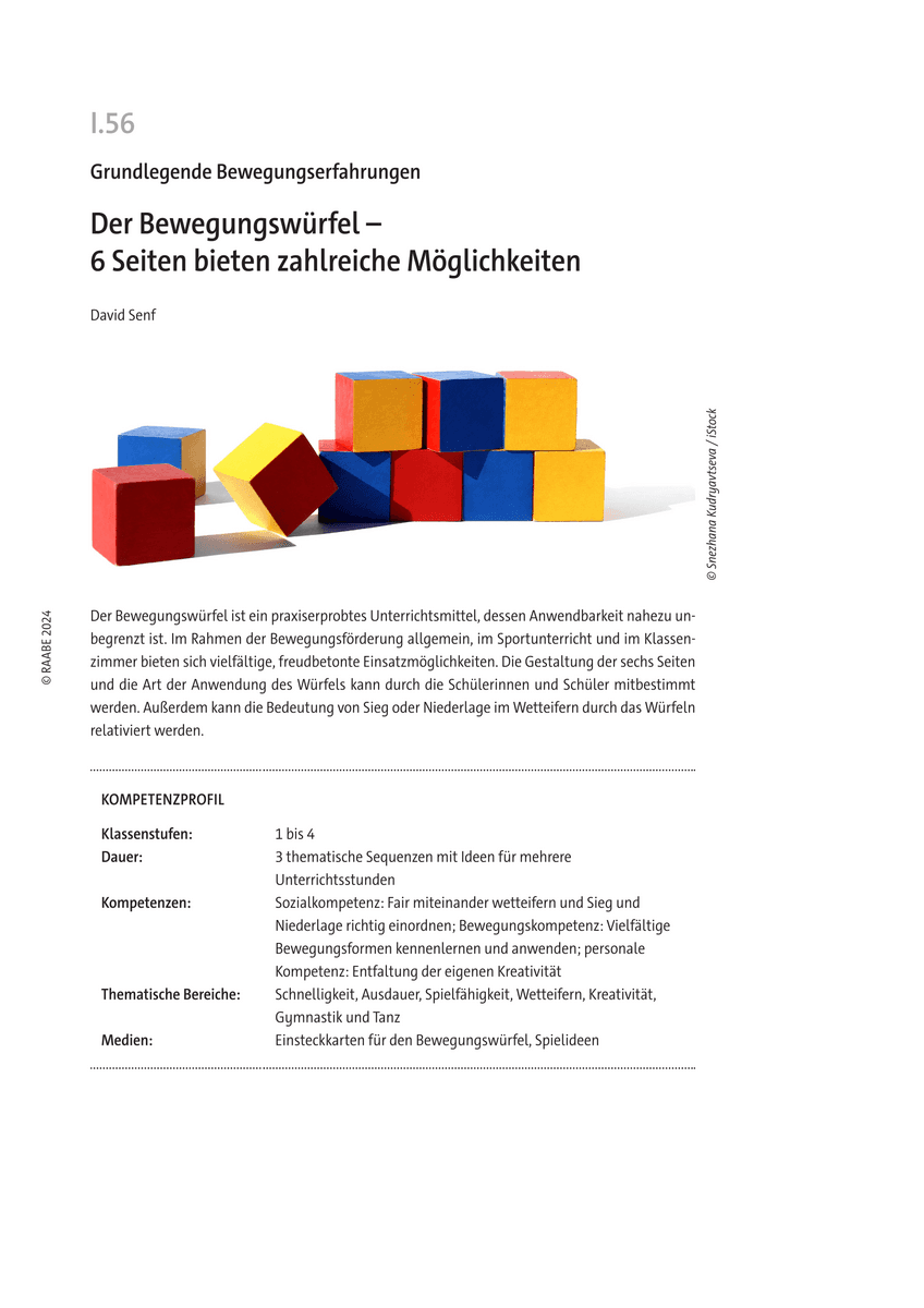 Der Bewegungswürfel