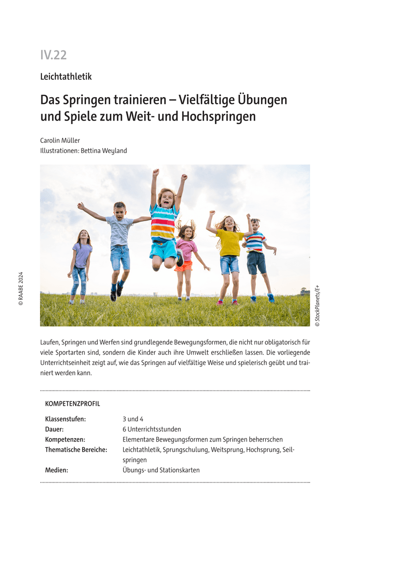 Das Springen trainieren