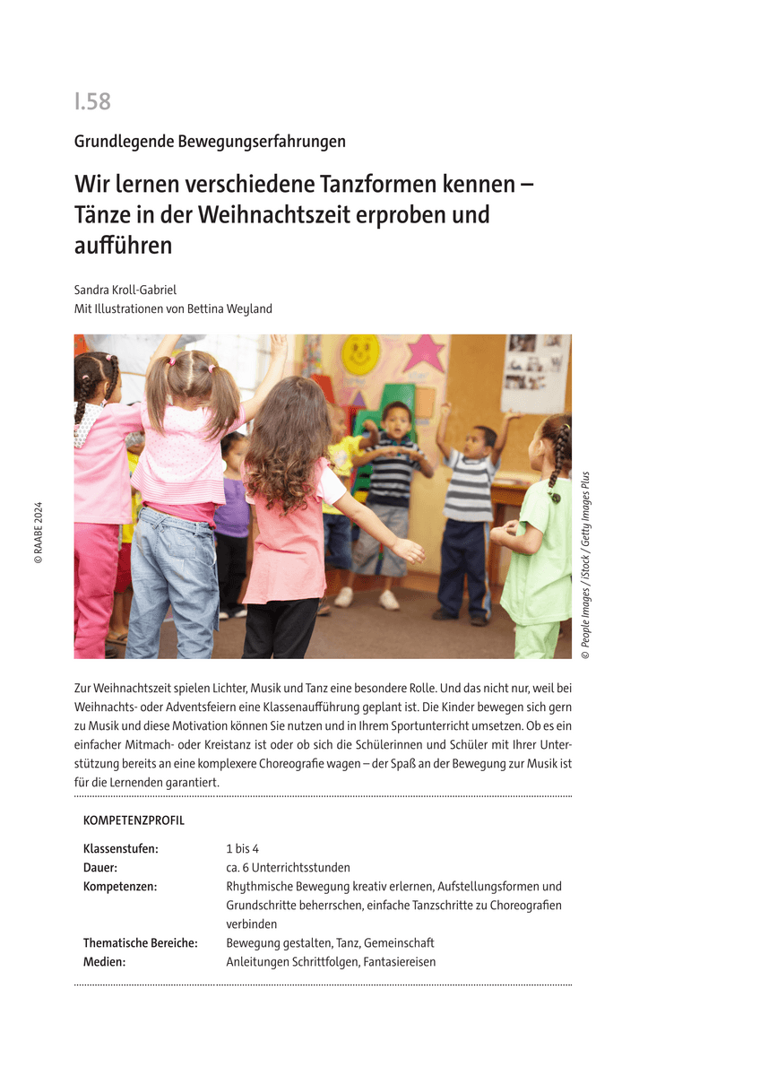 Wir lernen verschiedene Tanzformen kennen