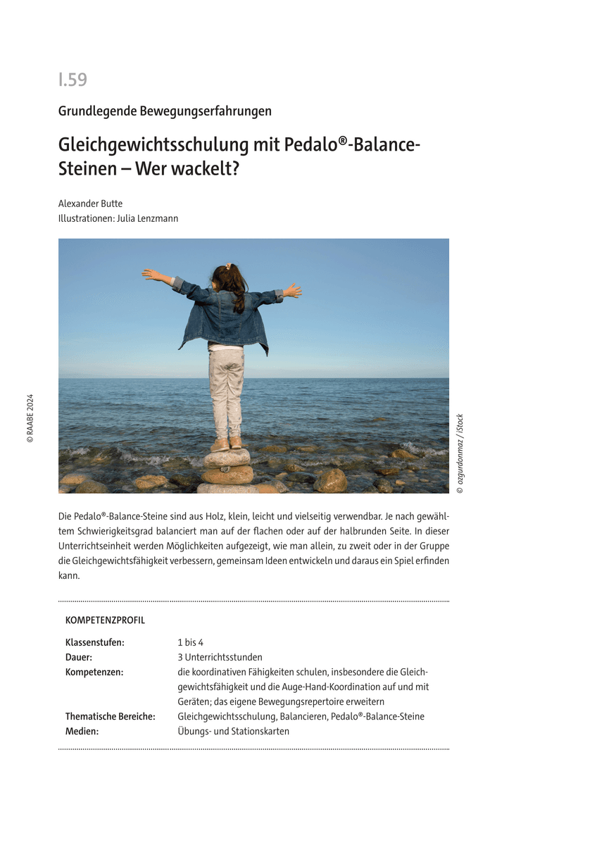 Gleichgewichtsschulung mit Pedalo®-Balance-Steinen