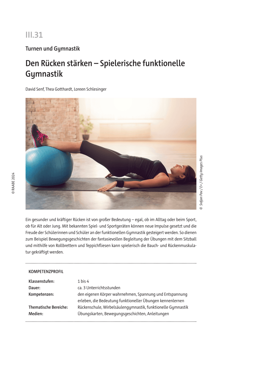 Den Rücken stärken