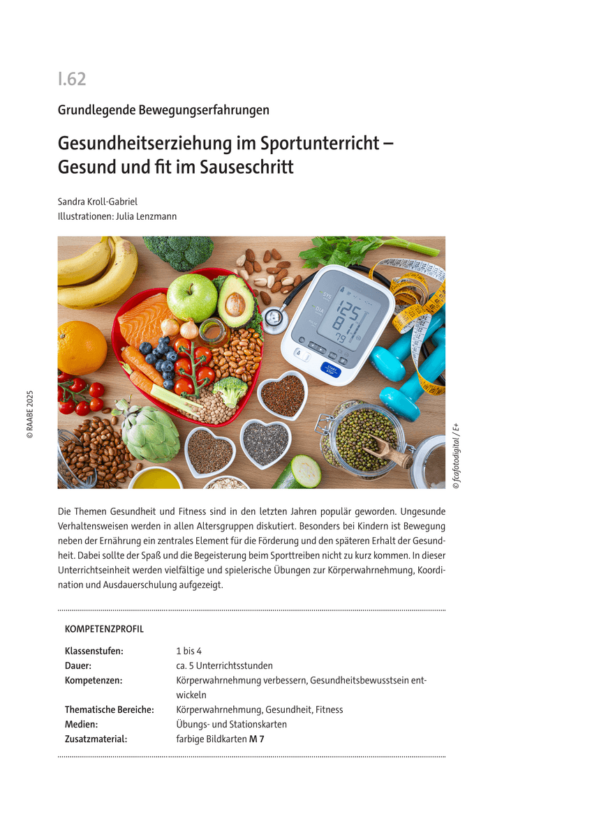 Gesundheitserziehung im Sportunterricht