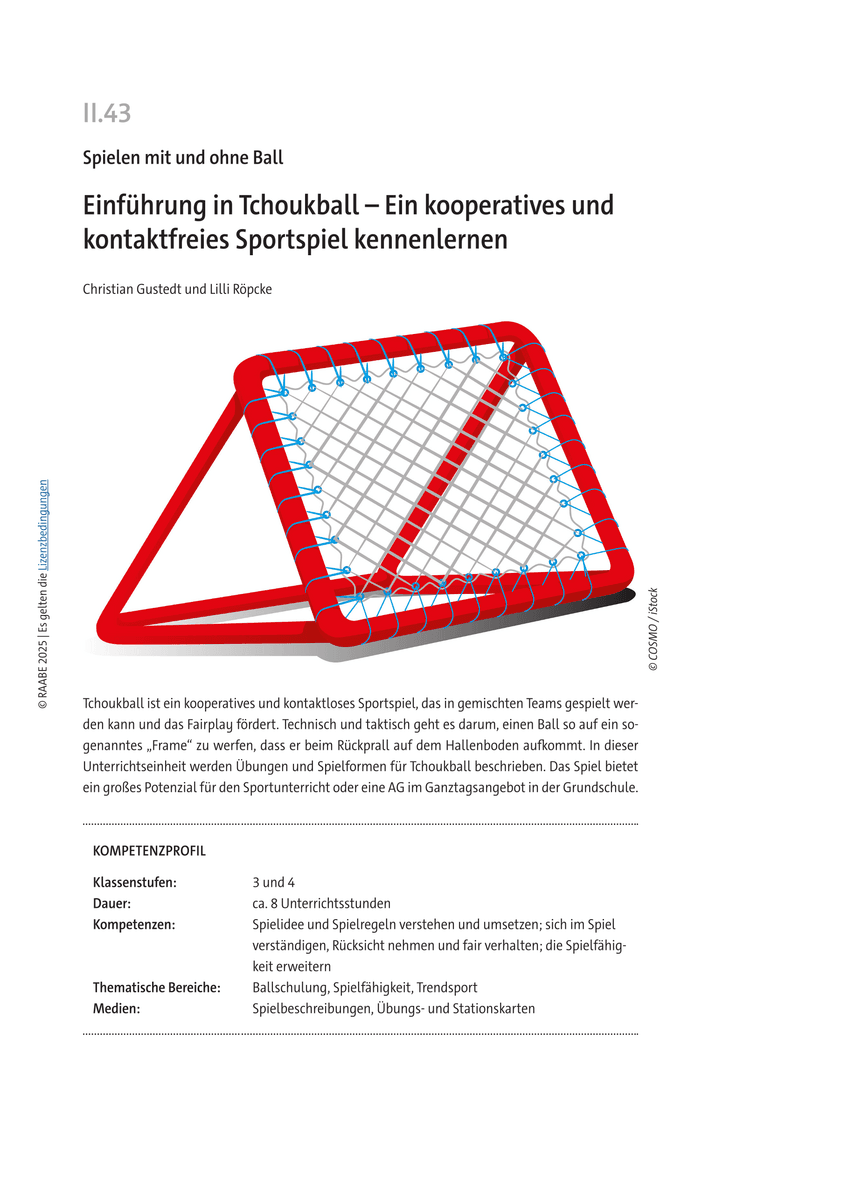 Einführung in Tchoukball