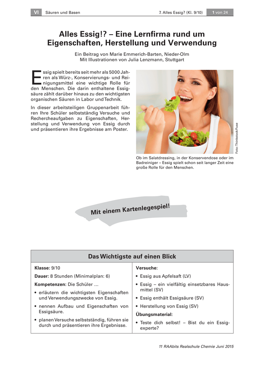 Alles Essig?!