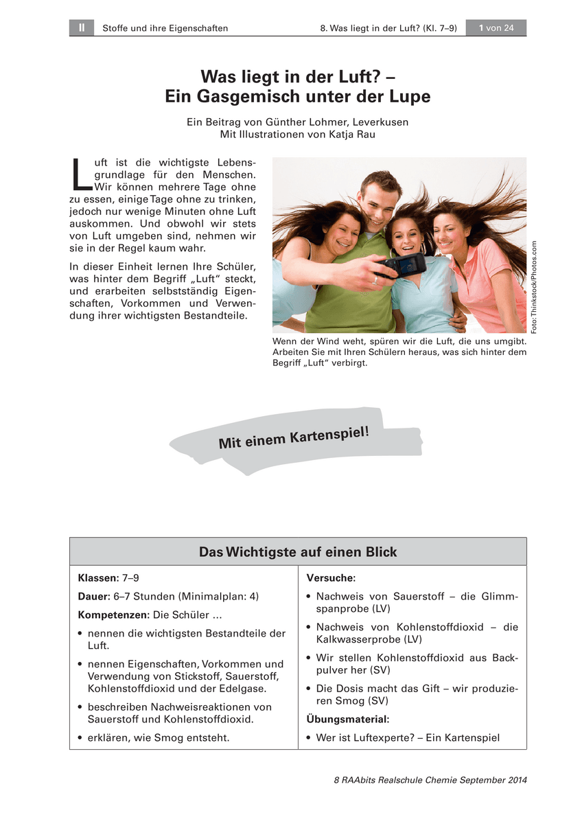 Was liegt in der Luft?
