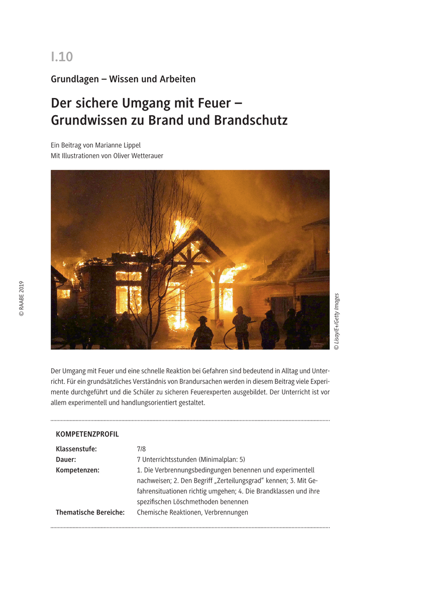 Der sichere Umgang mit Feuer