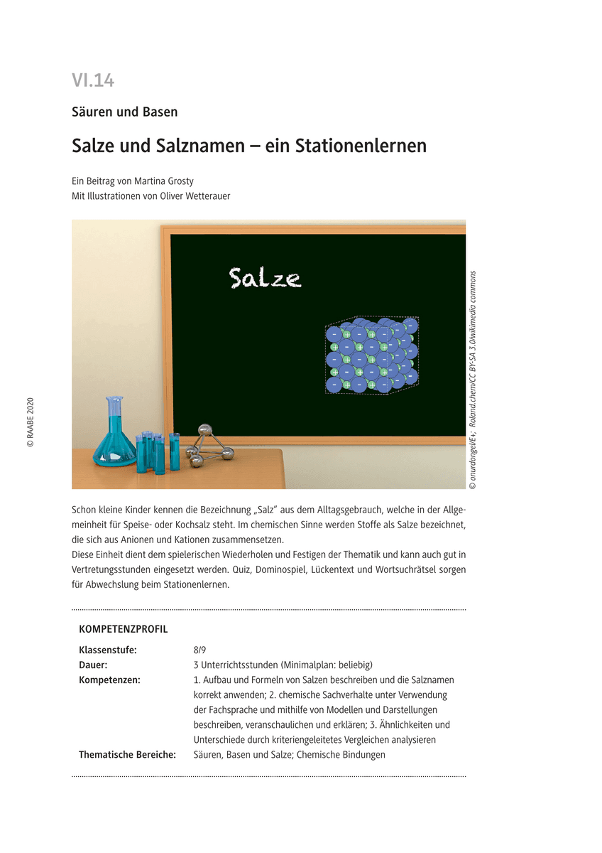 Salze und Salznamen