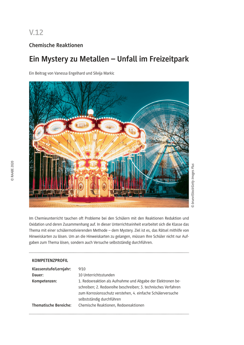 Ein Mystery zu Metallen