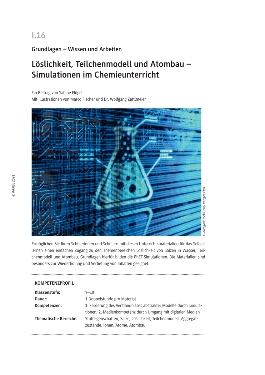 Löslichkeit, Teilchenmodell und Atombau