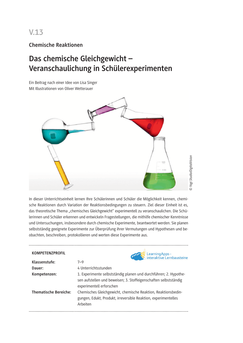 Das chemische Gleichgewicht