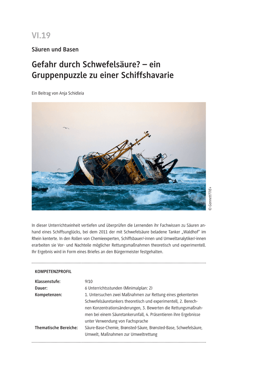 Gefahr durch Schwefelsäure?
