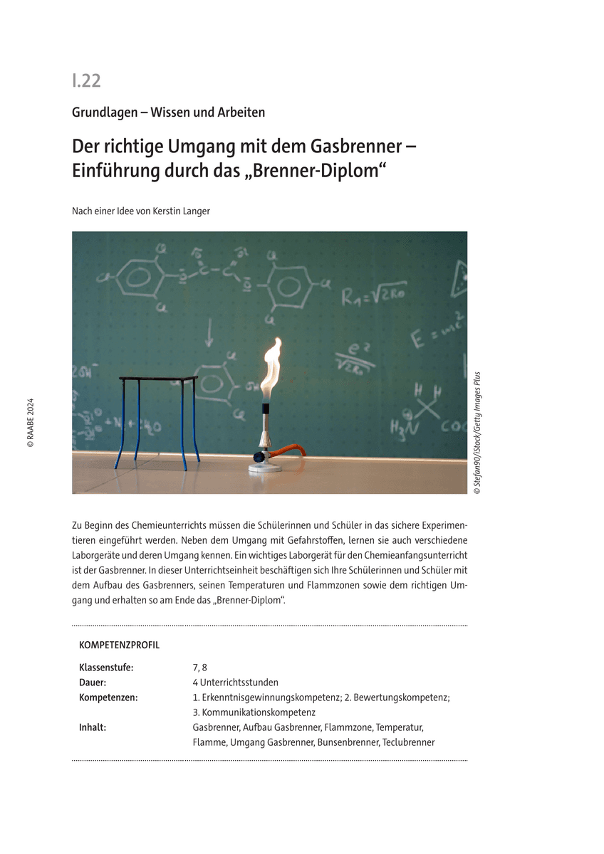 Der richtige Umgang mit dem Gasbrenner