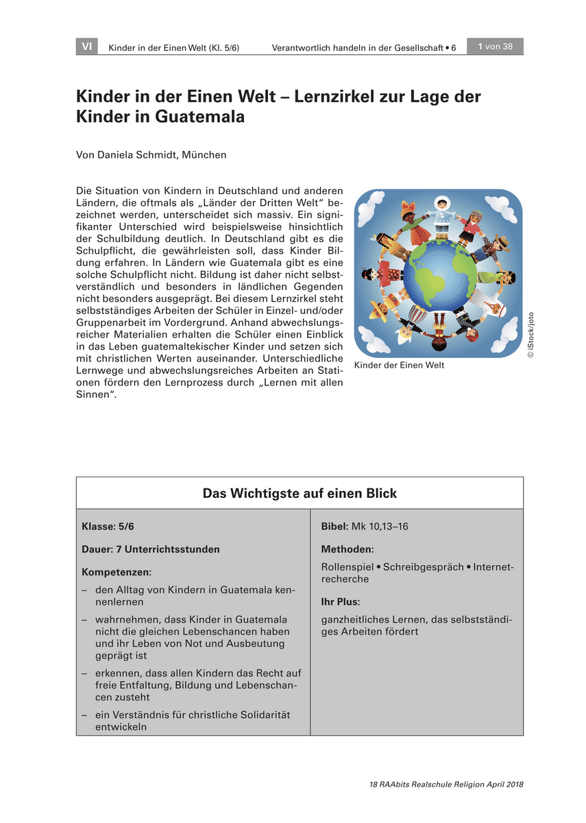 Kinder in der Einen Welt