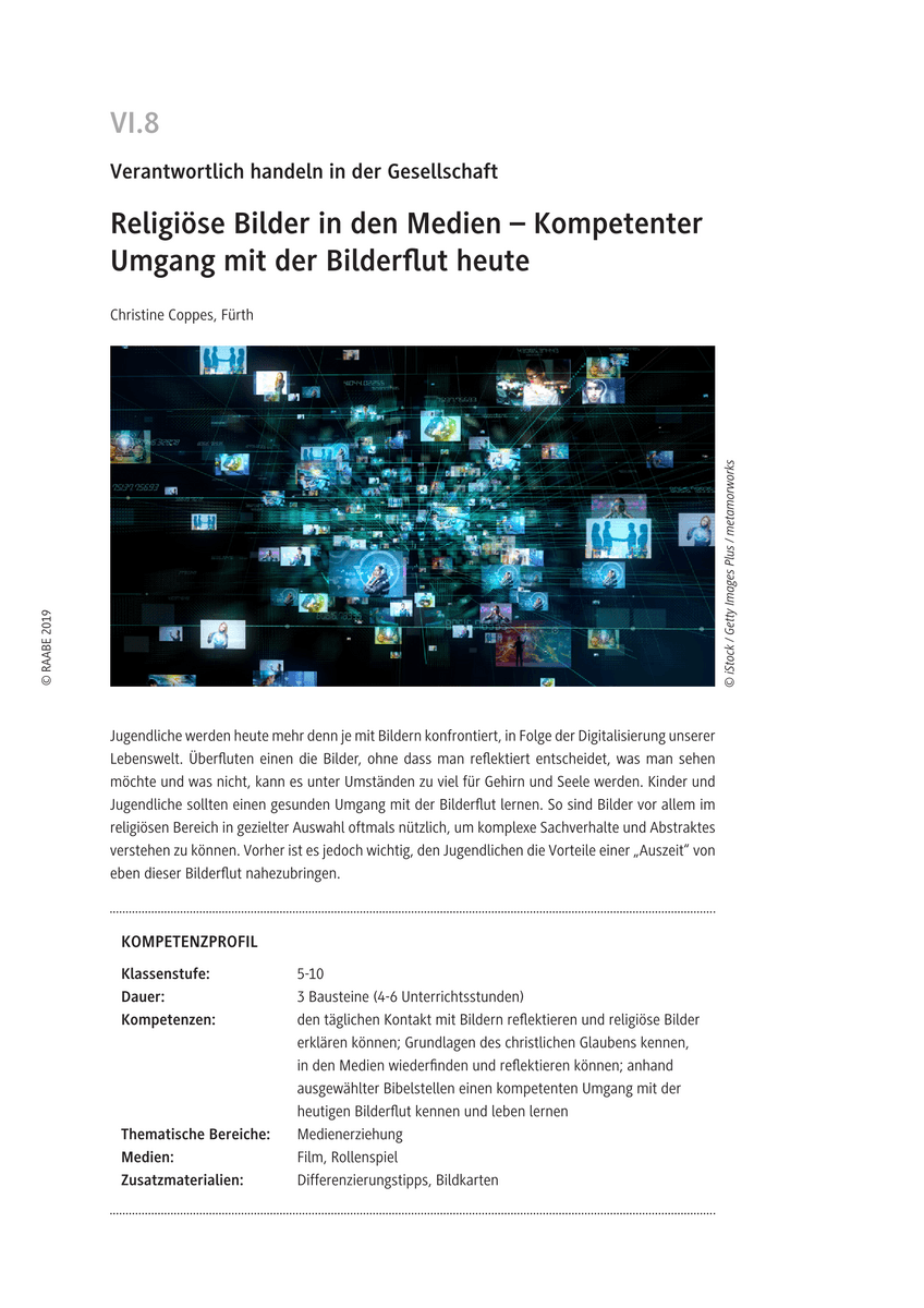 Religiöse Bilder in den Medien