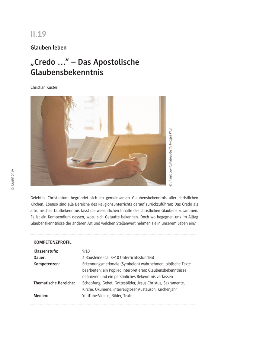 „Credo …“