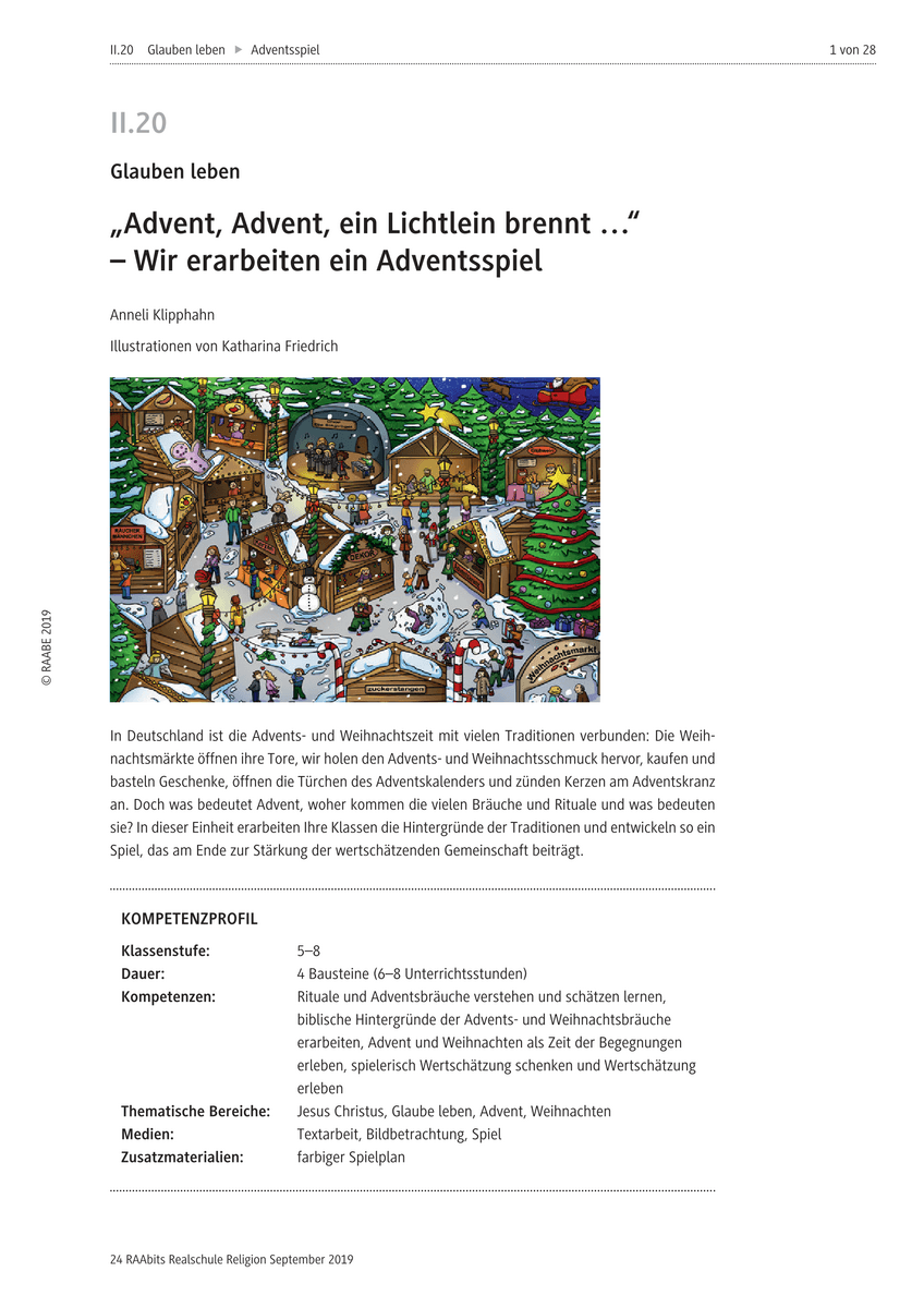 „Advent, Advent, ein Lichtlein brennt …“