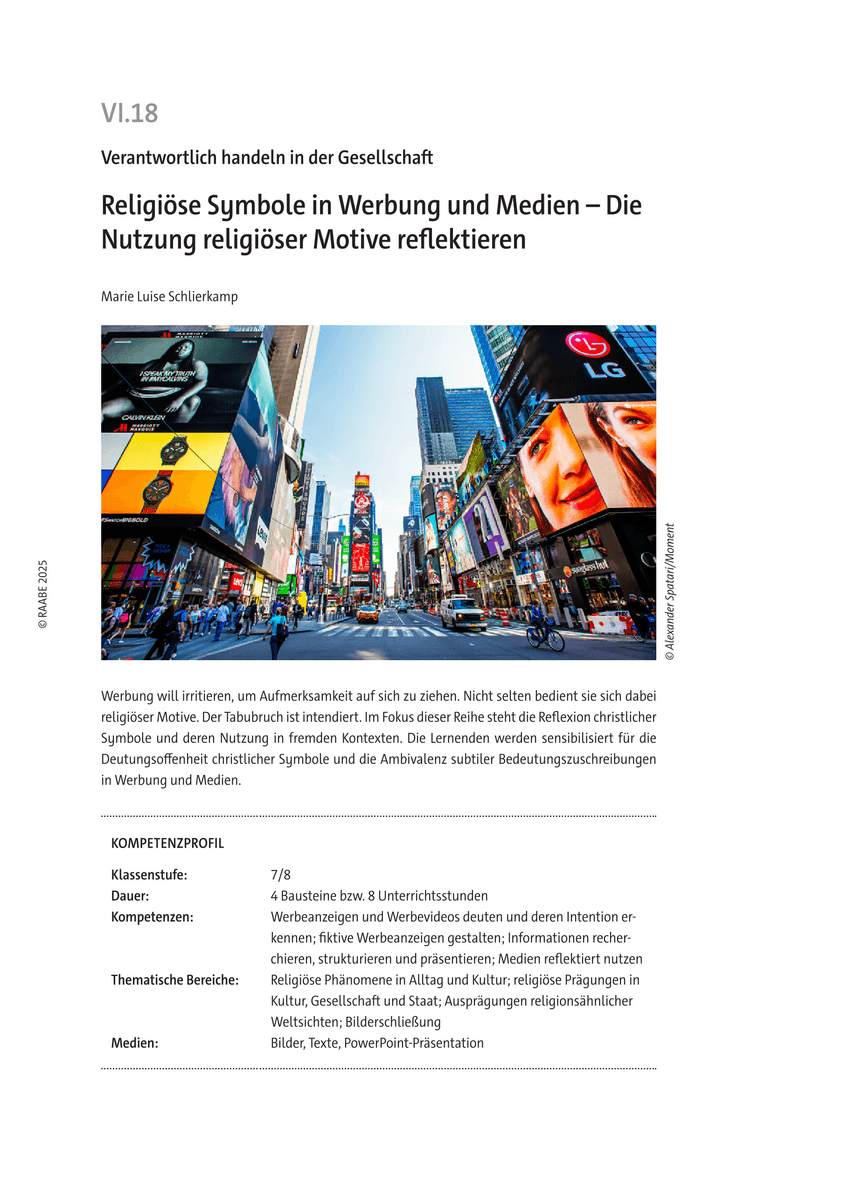 Religiöse Symbole in Werbung und Medien