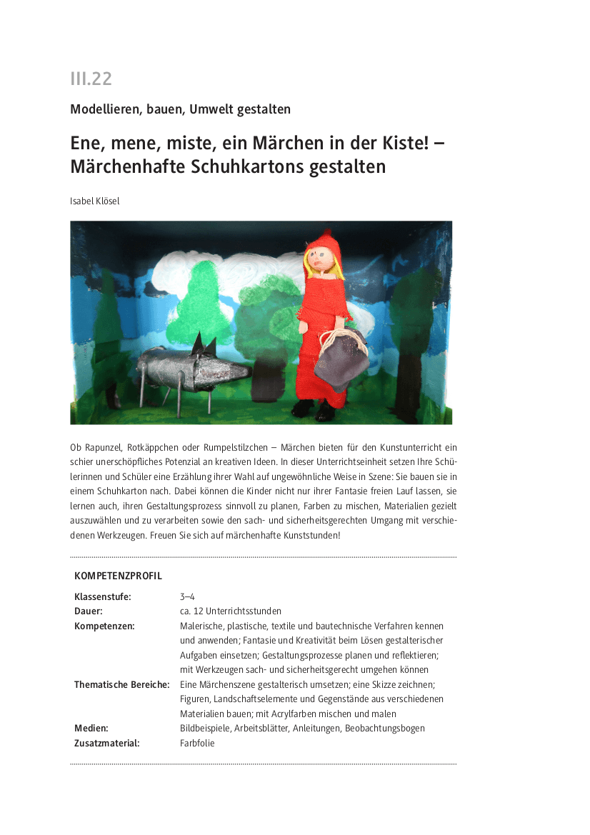 Märchenhafte Schuhkartons gestalten