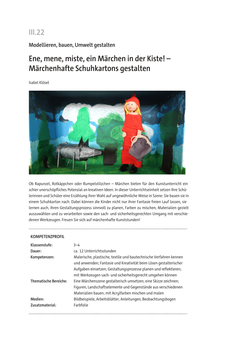 Ene, mene, miste, ein Märchen in der Kiste!