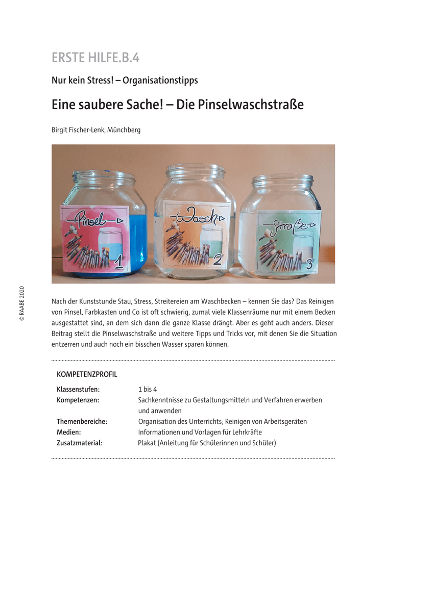 Eine saubere Sache!