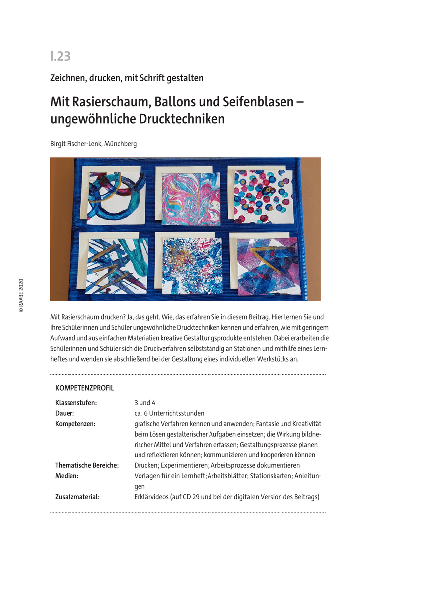 Mit Rasierschaum, Ballons und Seifenblasen