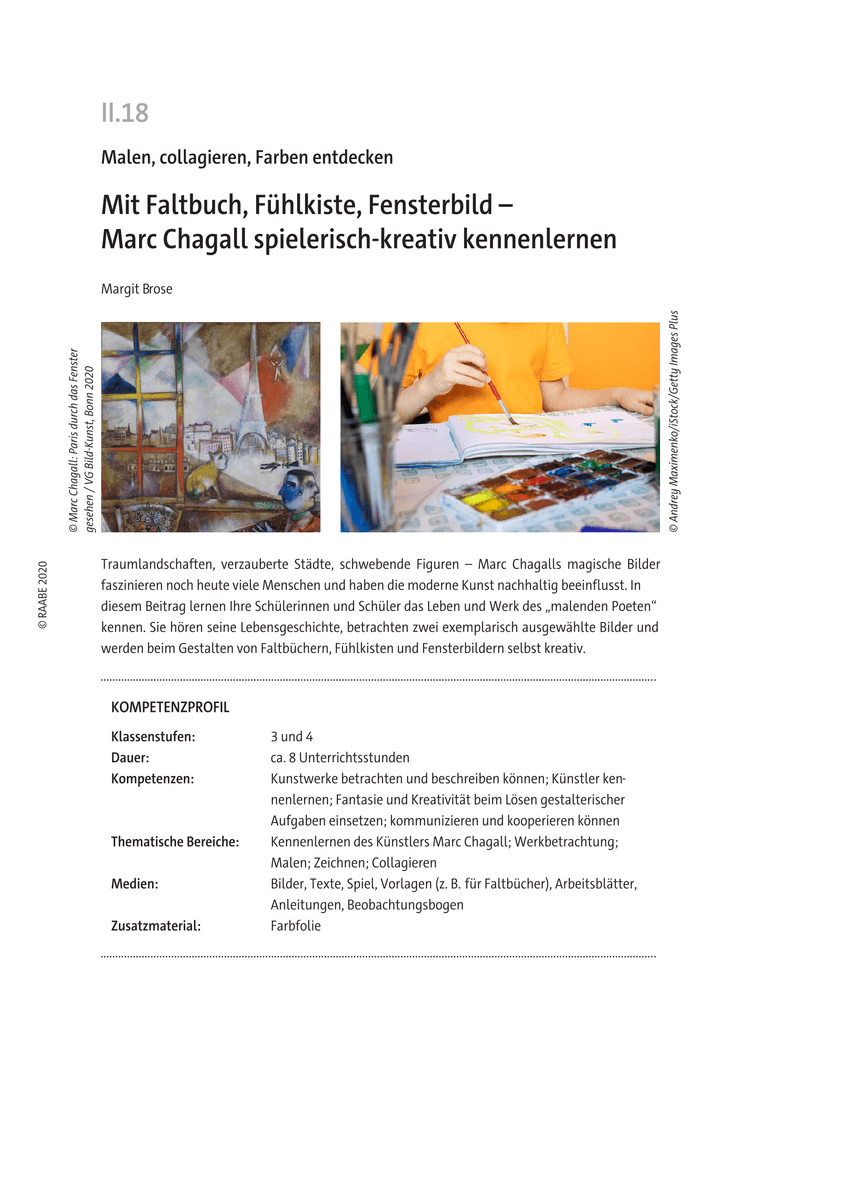 Mit Faltbuch, Fühlkiste, Fensterbild