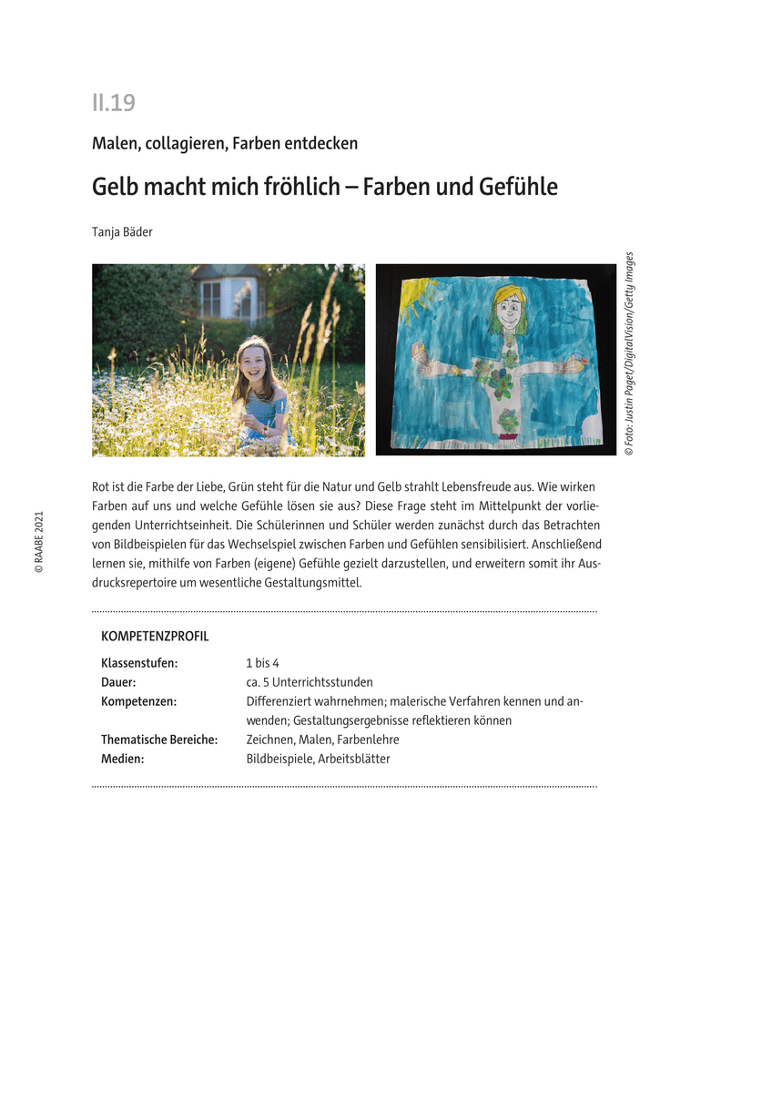 Gelb macht mich fröhlich