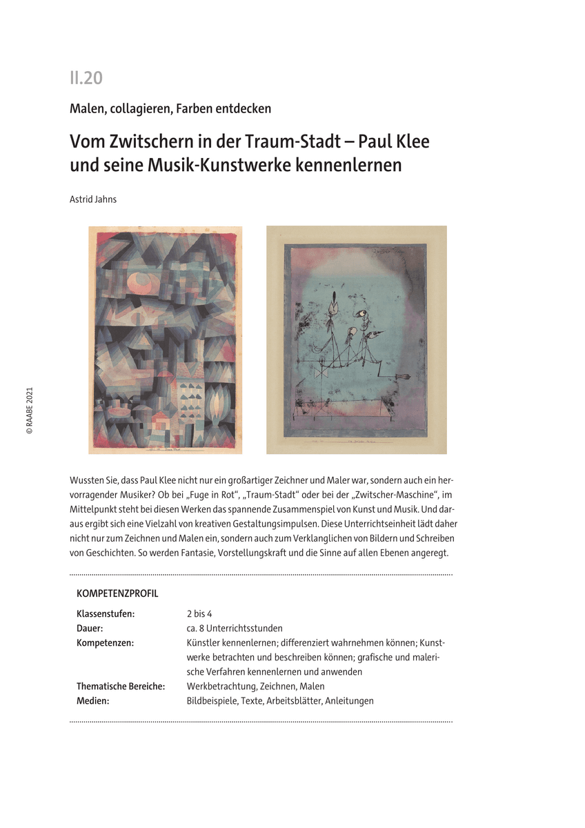 Vom Zwitschern in der Traum-Stadt