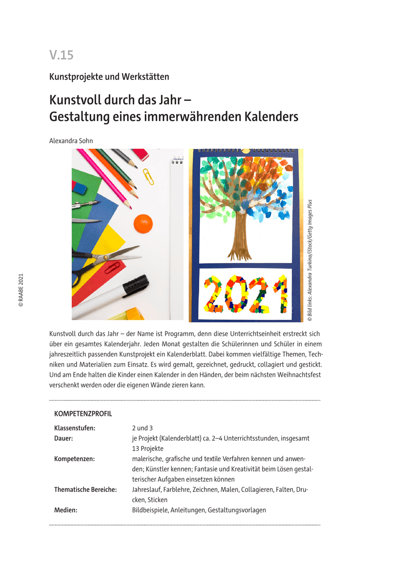 Kunstvoll durch das Jahr