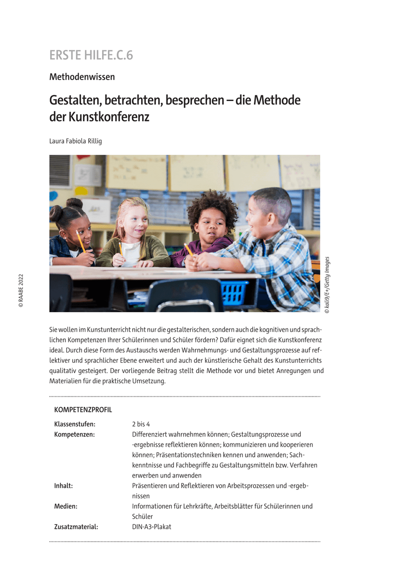 Gestalten, betrachten, besprechen