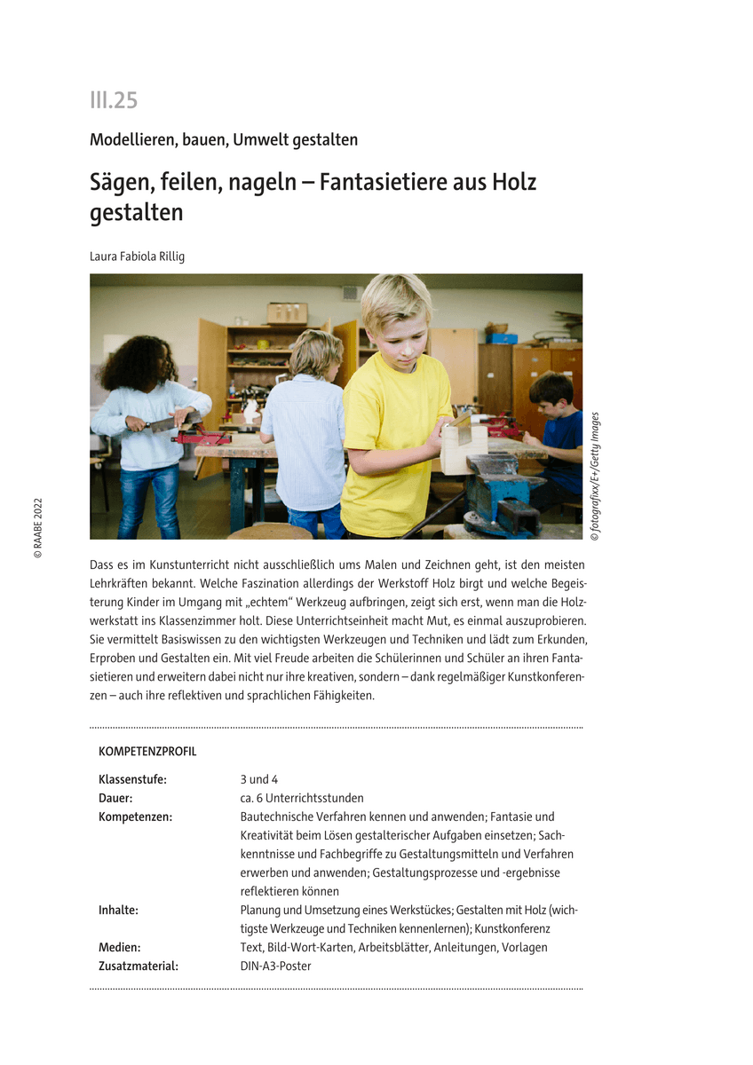 Sägen, feilen, nageln