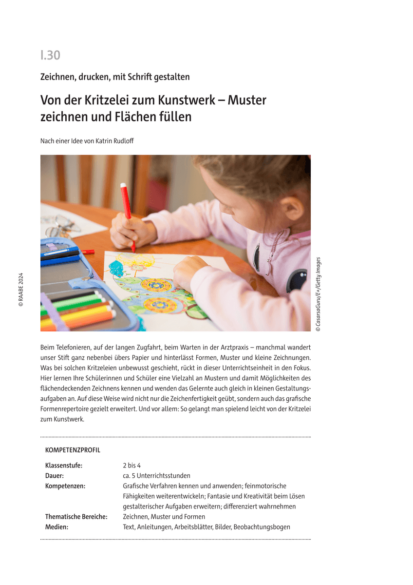 Muster zeichnen und Flächen füllen