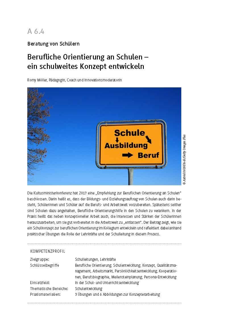 Berufliche Orientierung an Schulen -