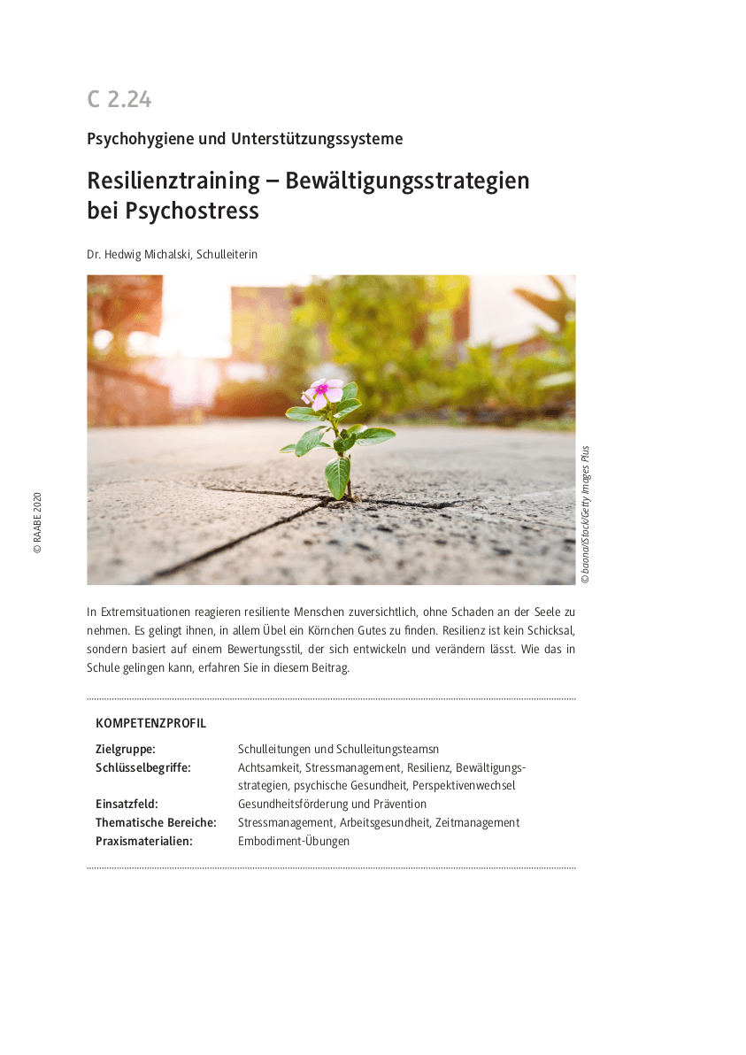 Resilienztraining