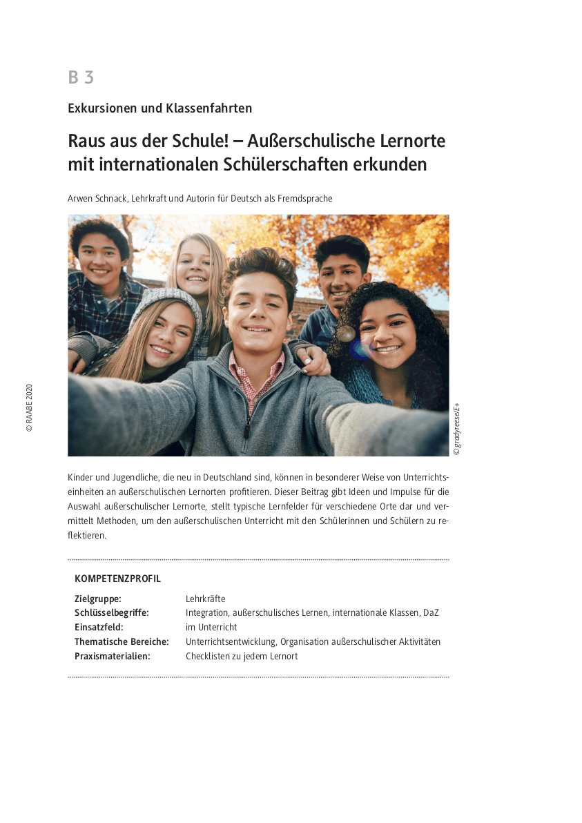 Raus aus der Schule!