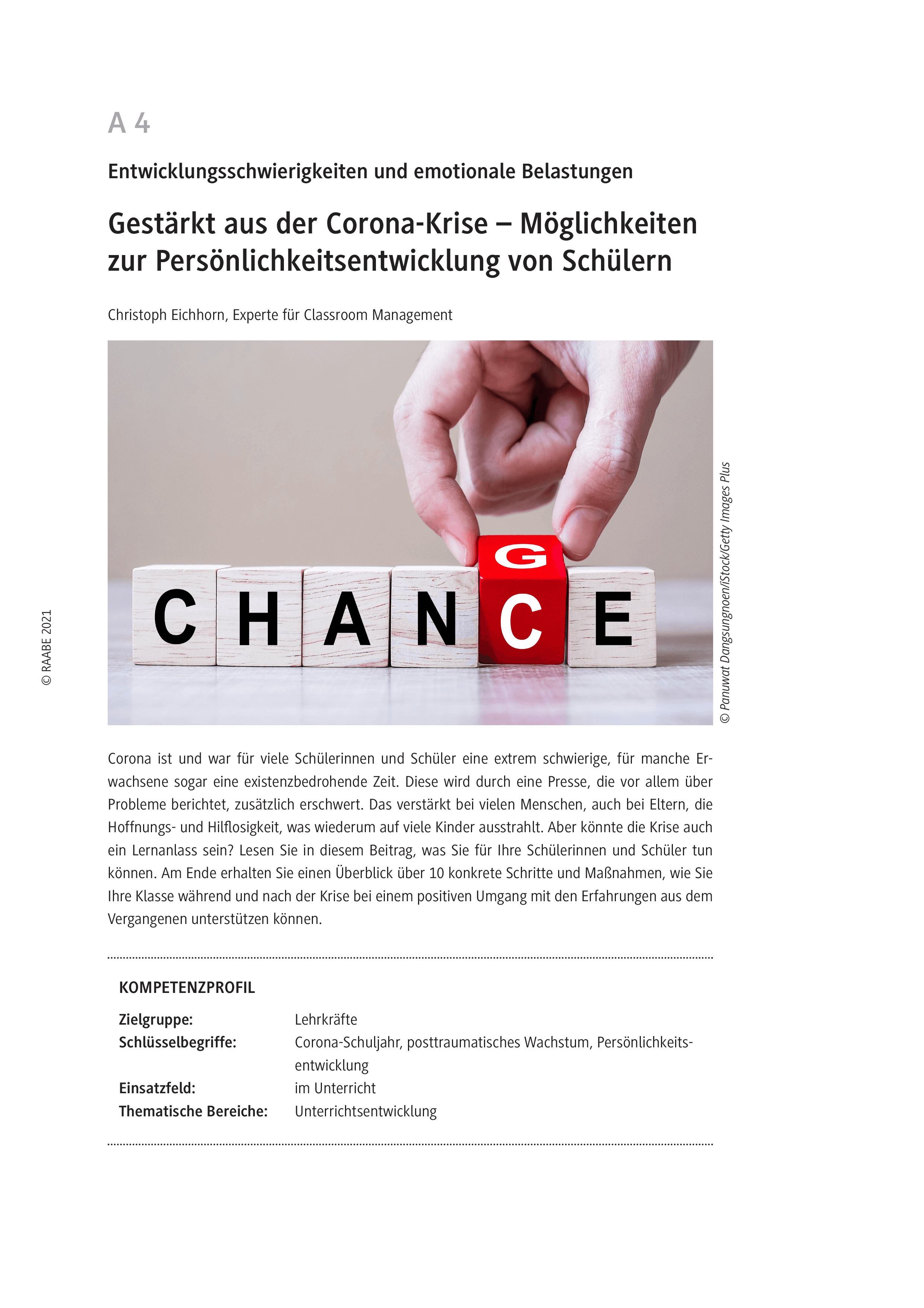 Gestärkt aus der Corona-Krise